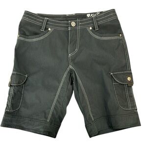 Kuhl Splash Black 11” Bermuda Shorts 6 Hiking Beach‎ Performance Cargo Pockets